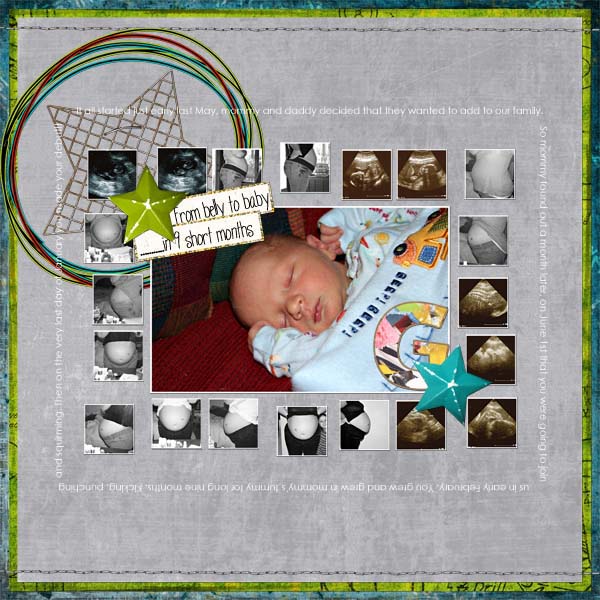 From belly to baby.....