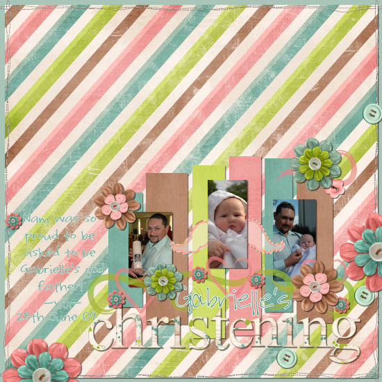 Gabrielle's christening