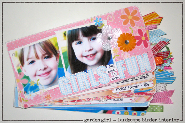 Garden Girl Landscape Binder