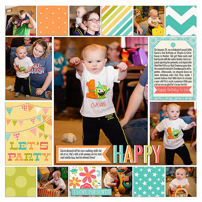 Gavin's First Birthday (left)