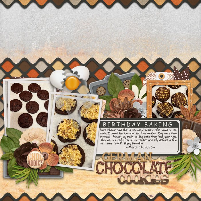 German Chocolate Cookies