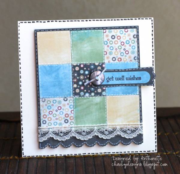 Get Well Wishes - Hybrid Card Using Fee Jardine Fallin 4 You Mixed Up Paper