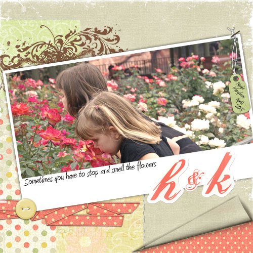 Girls in the garden