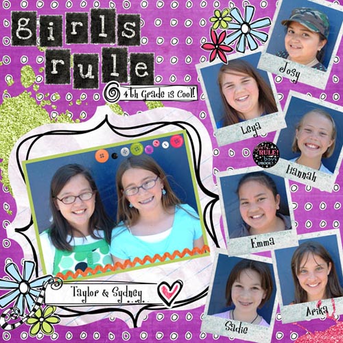 Girls Rule 4th Grade is cool.