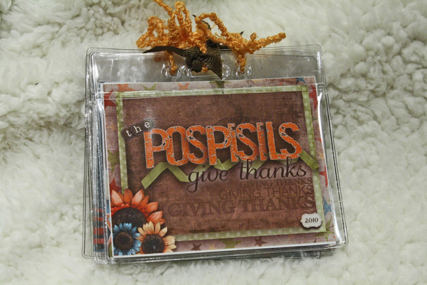 Giving Thanks Mini Book 2010
