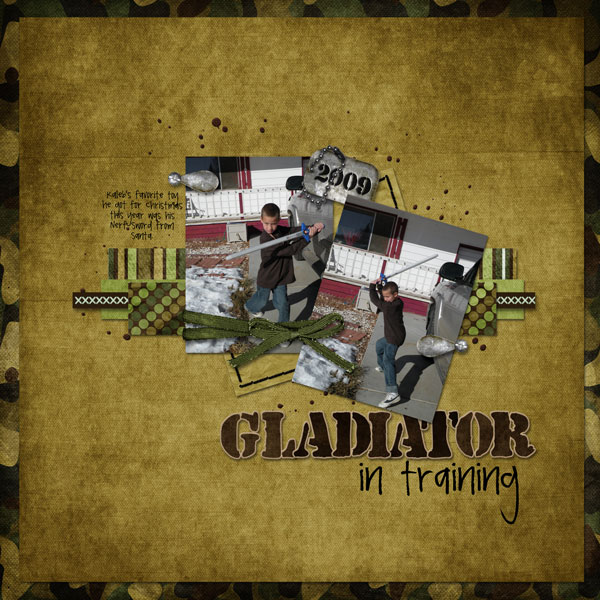 gladiator in training
