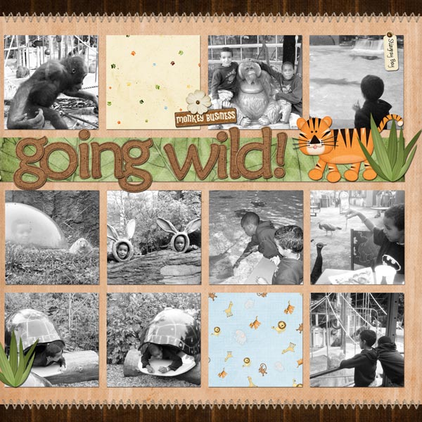 going wild (right)