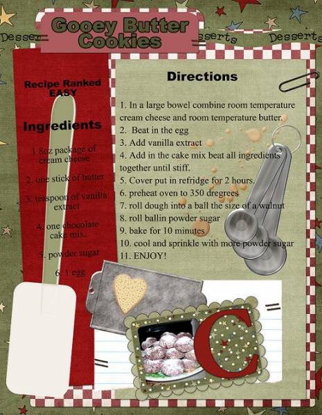 Gooey chocolate butter cookie recipe