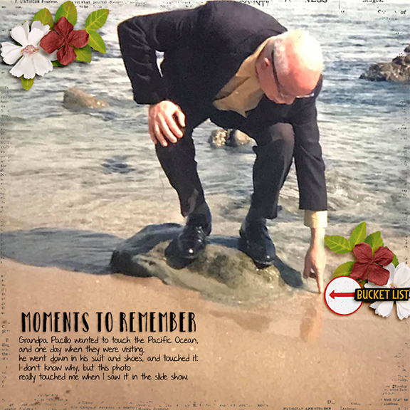 Grampa Touches the Ocean