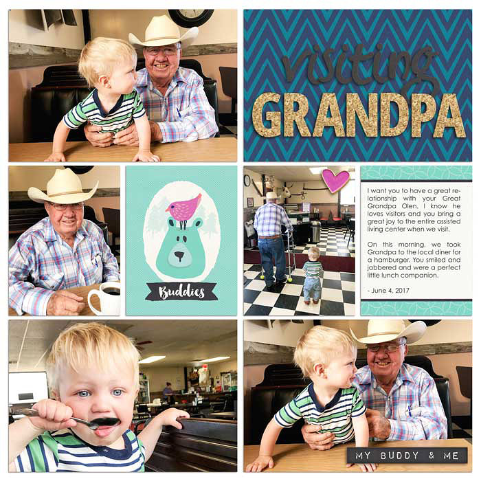Grandpa & Teddy (right)