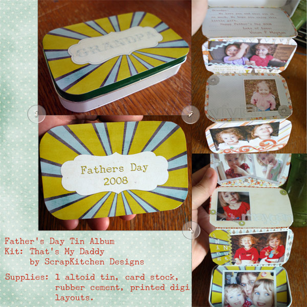 Grandpa's Gift Tin Album