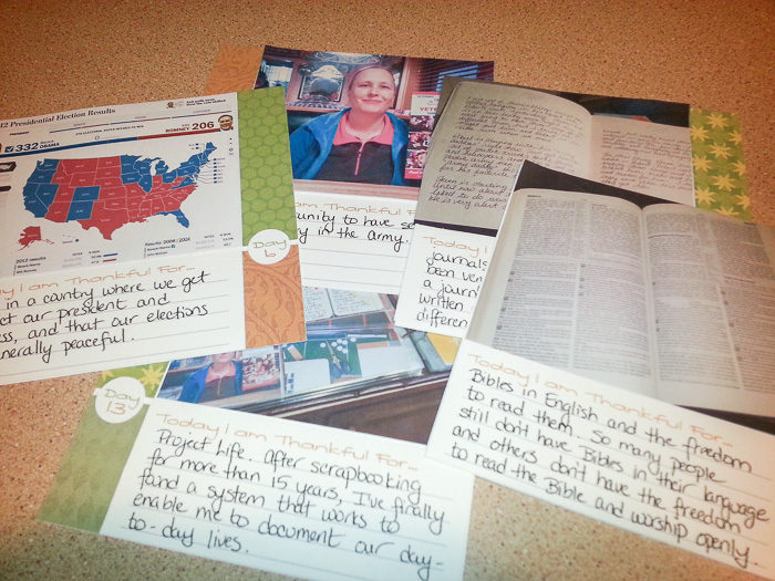 Gratitude Album pages
