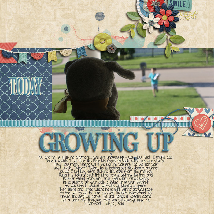growing up...
