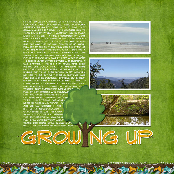 growing up