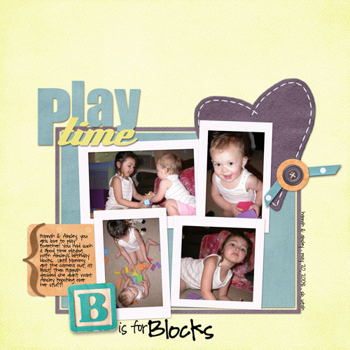 {h&a} play time... b is for blocks