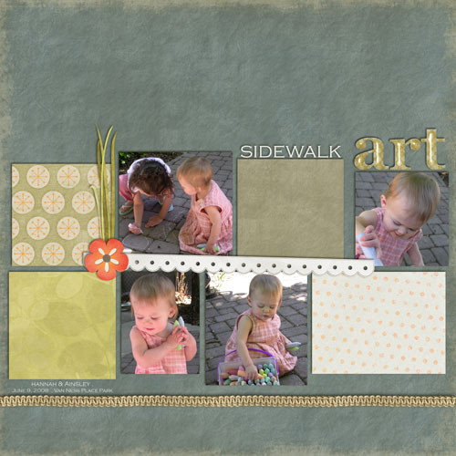 {h&a} sidewalk art