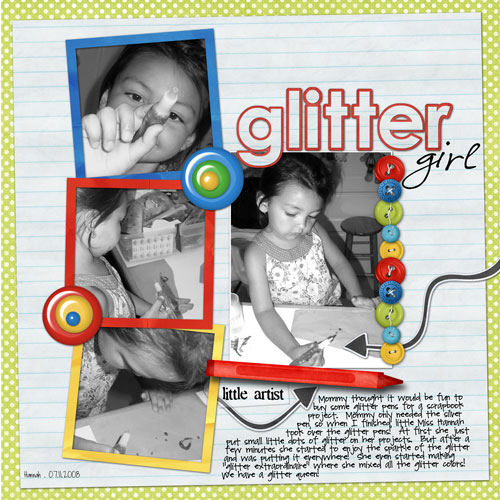 {h} glitter girl