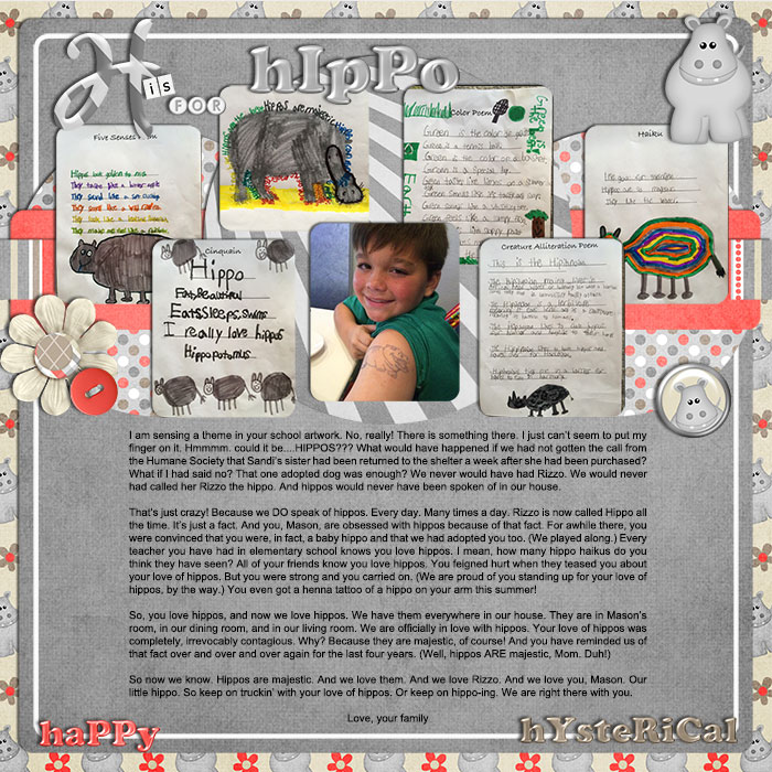 H is for Hippo
