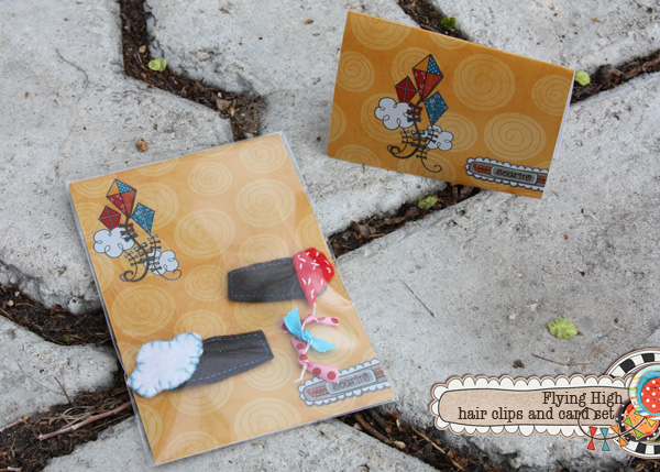 hair clips and card set