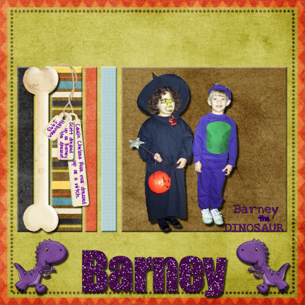 Halloween:  Barney the Dinosaur