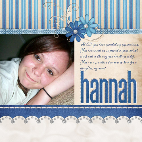 Hannah at 13
