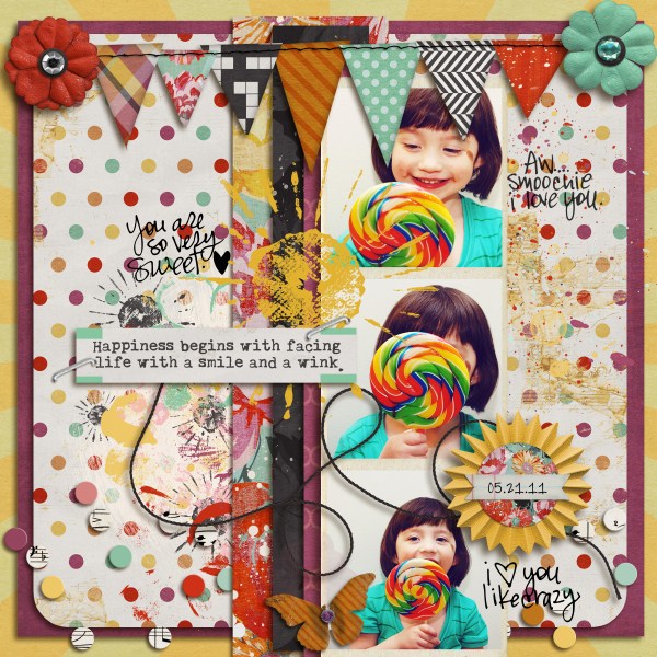 Happiness is a lollipop!