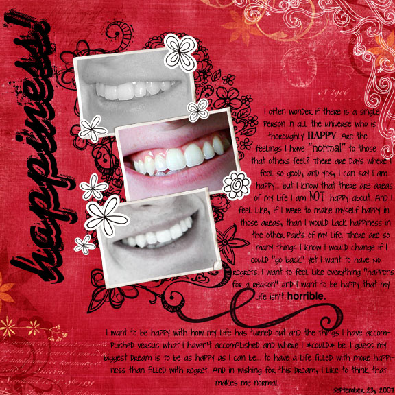 Happiness! ~~ Stand Up and Scrap Week 1
