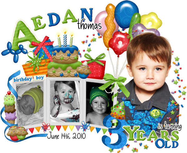 Happy 3rd Birthday Aedan