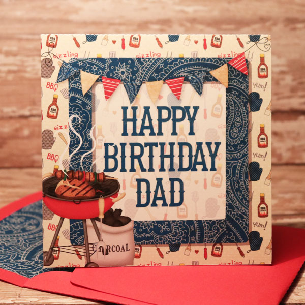 Happy Birthday BBQ card