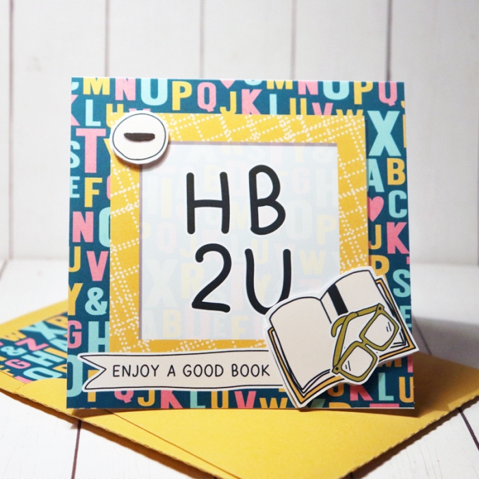 Happy Birthday card with matching envelope
