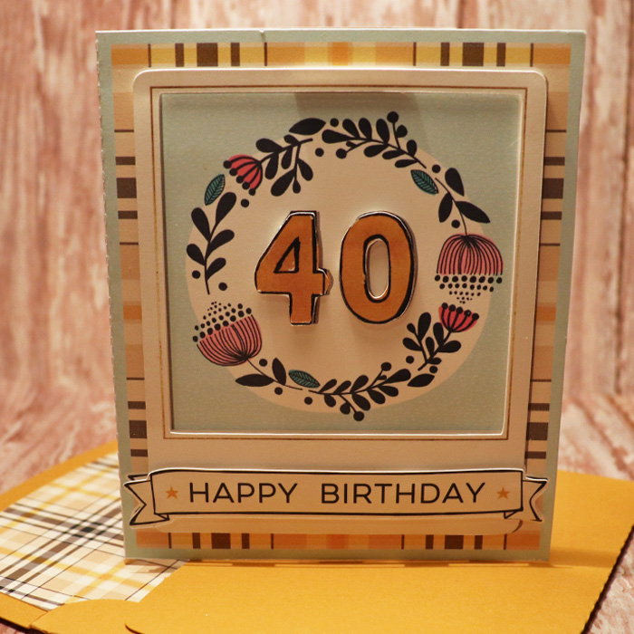 Happy Birthday Card with Matching envie
