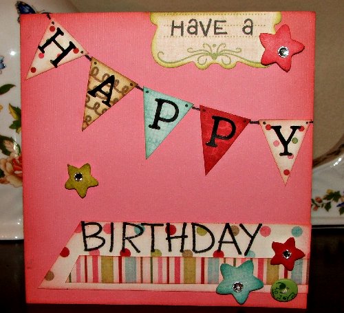 Happy birthday hybrid card