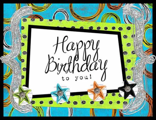Happy Birthday to you!