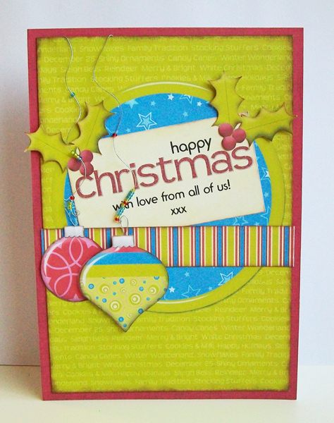 Happy Christmas baubles