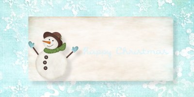 Happy Christmas label
