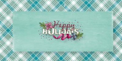 Happy Holidays label