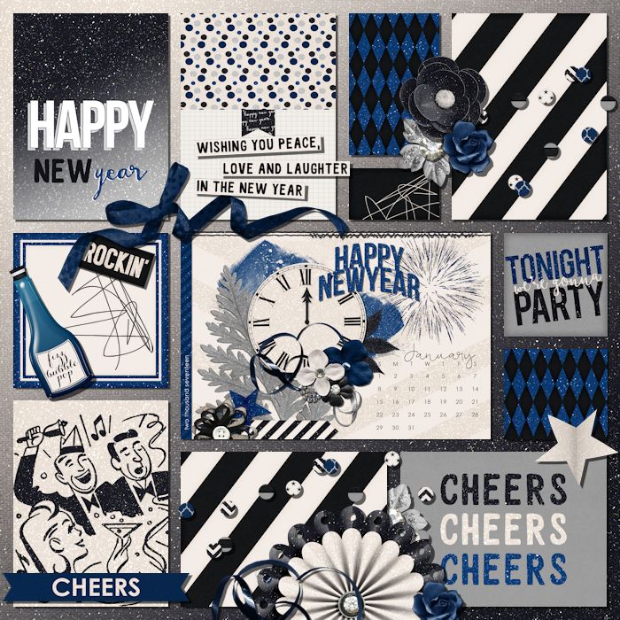 Happy New Year Calendar Page