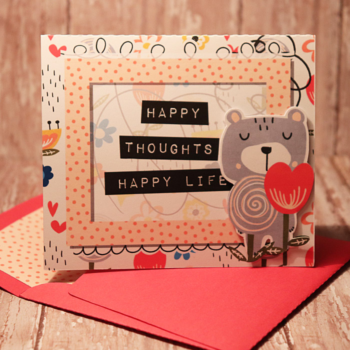 Happy Thoughts Happy Life card