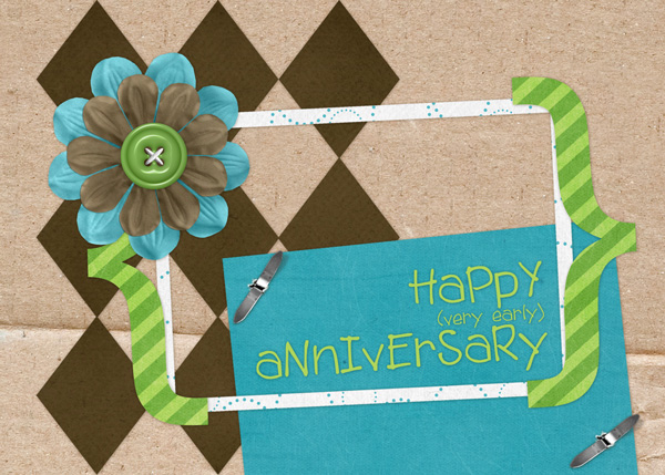Happy (Very Early) Anniversary Card