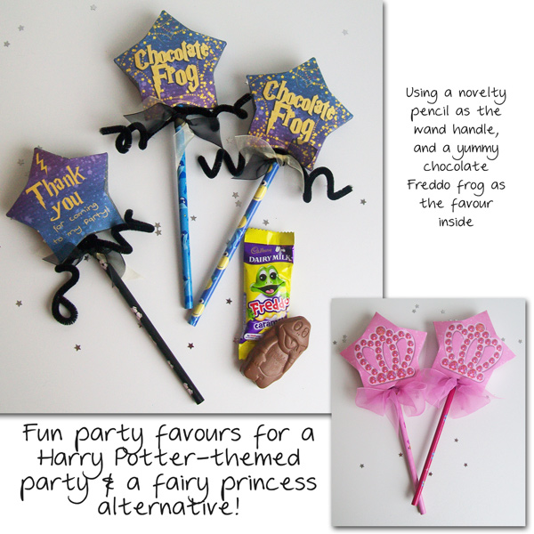 Harry Potter wizarding party favours