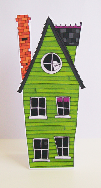 Haunted House card