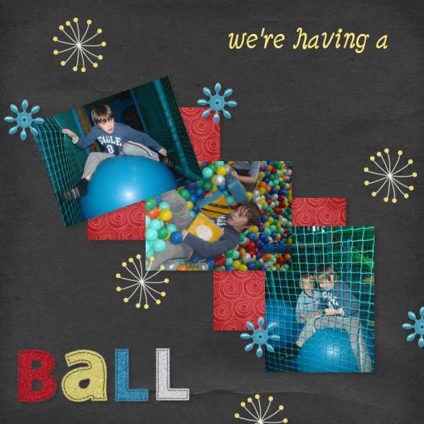 having a ball