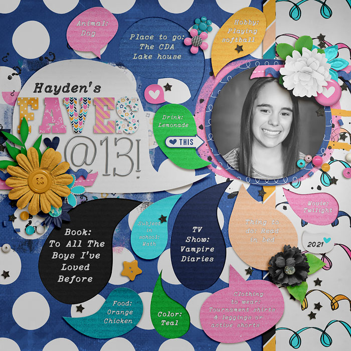 Hayden's Faves at 13