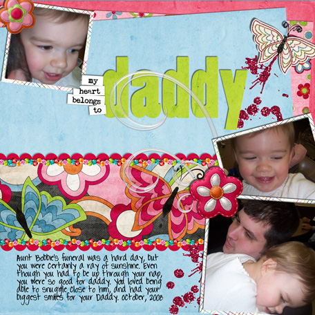 heart belongs to daddy, speed scrap template 2
