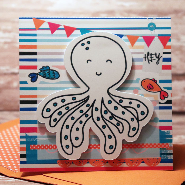Hello Card with matching envie