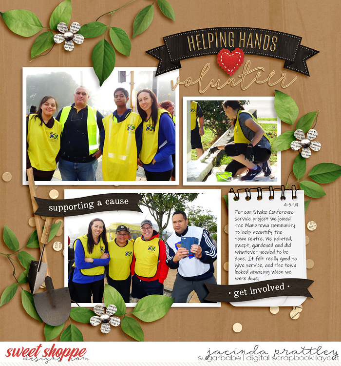 Helping hands volunteer