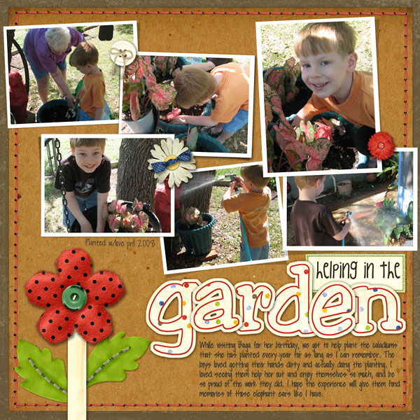 Helping in the Garden