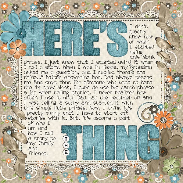 Here's the thing...
