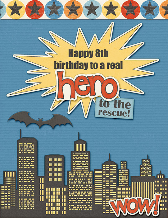 Hero Birthday Card