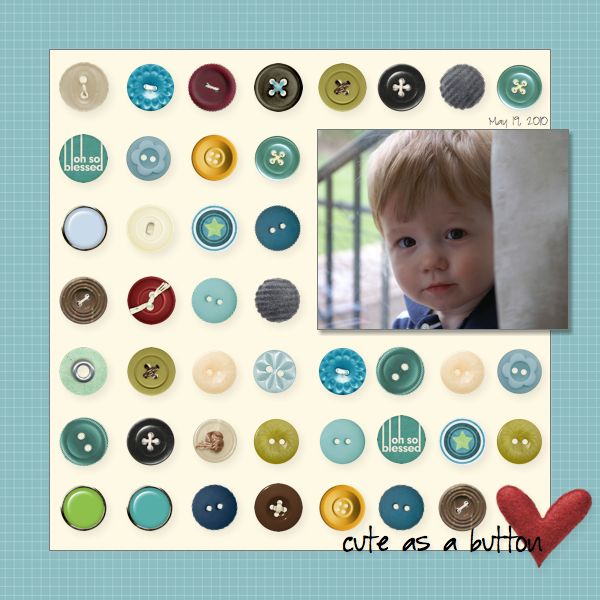 HN 12x12 Cute as a Button 2010